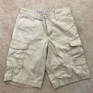 Nautica Khaki Tan Cargo Shorts Kids Boys 18
